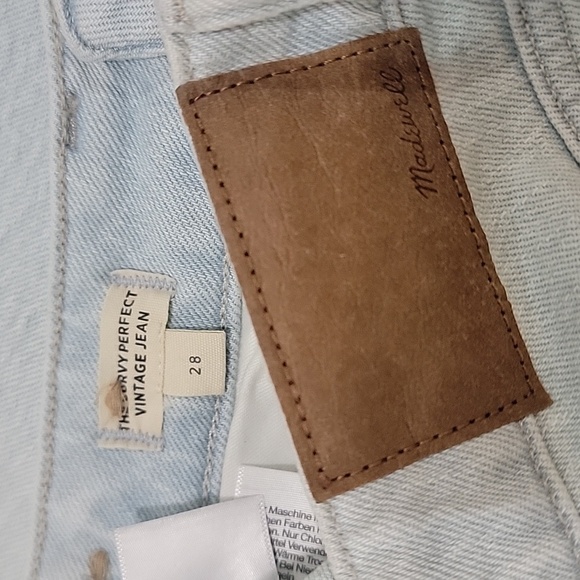 Madewell Curvy Perfect Vintage Jean size 28 New with Tags - Picture 7 of 7